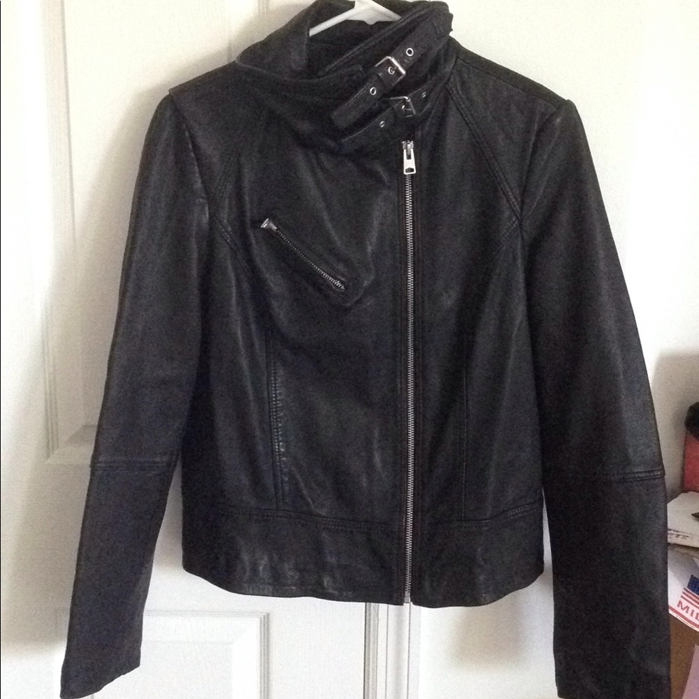All Saints belvedere leather moto jacket